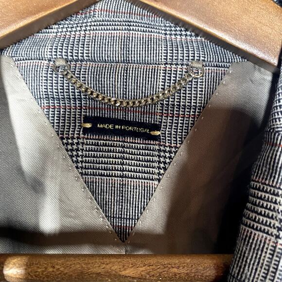 Mossimo Dutti Ladies Blazer Single Button Houndstooth Career Event - 6 - Picture 5 of 5